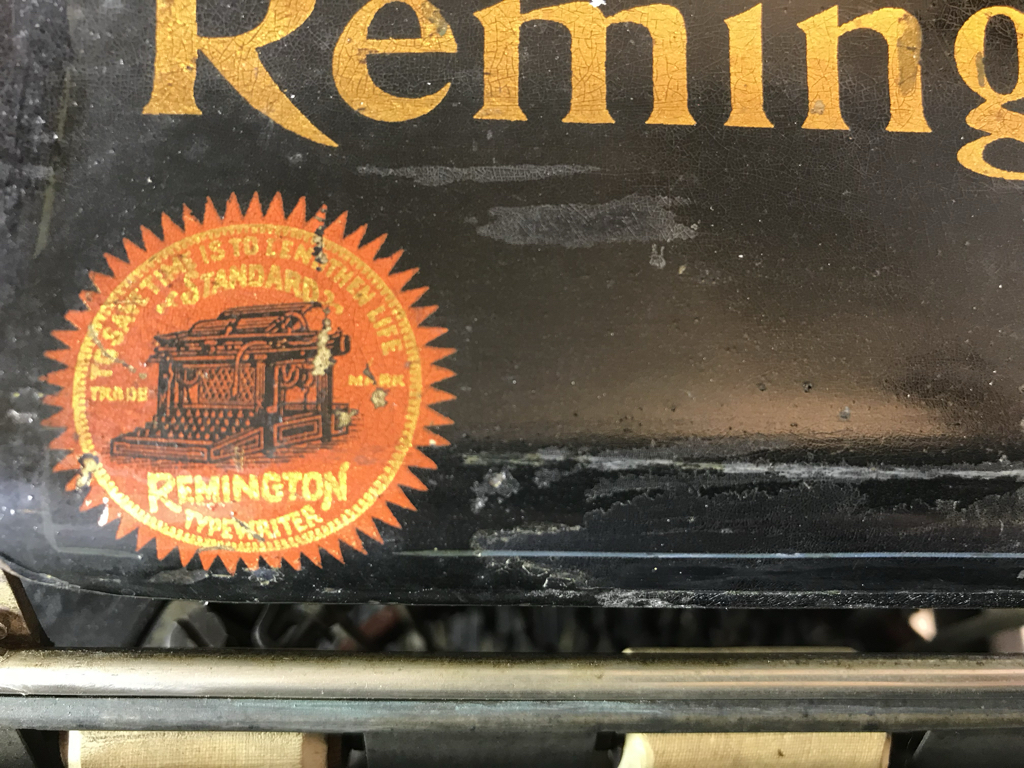 Famous Remington slogan shown on this decal: 