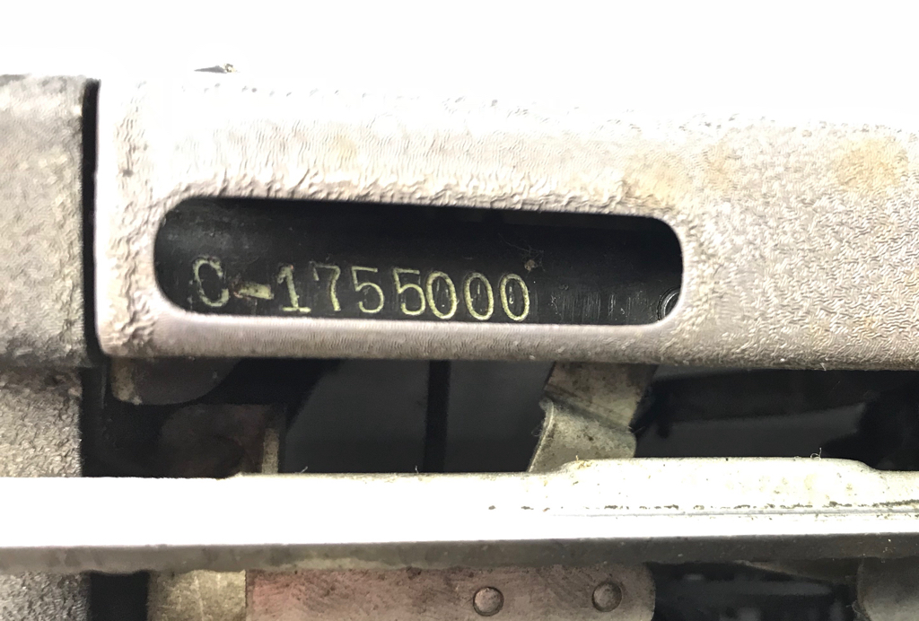 Serial number C-1755000