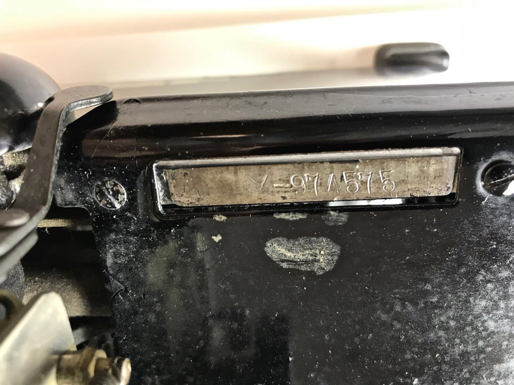 Serial number X–974575