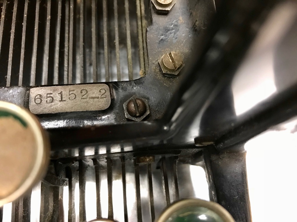 Serial No. for 1908 L.C. Smith & Corona #2