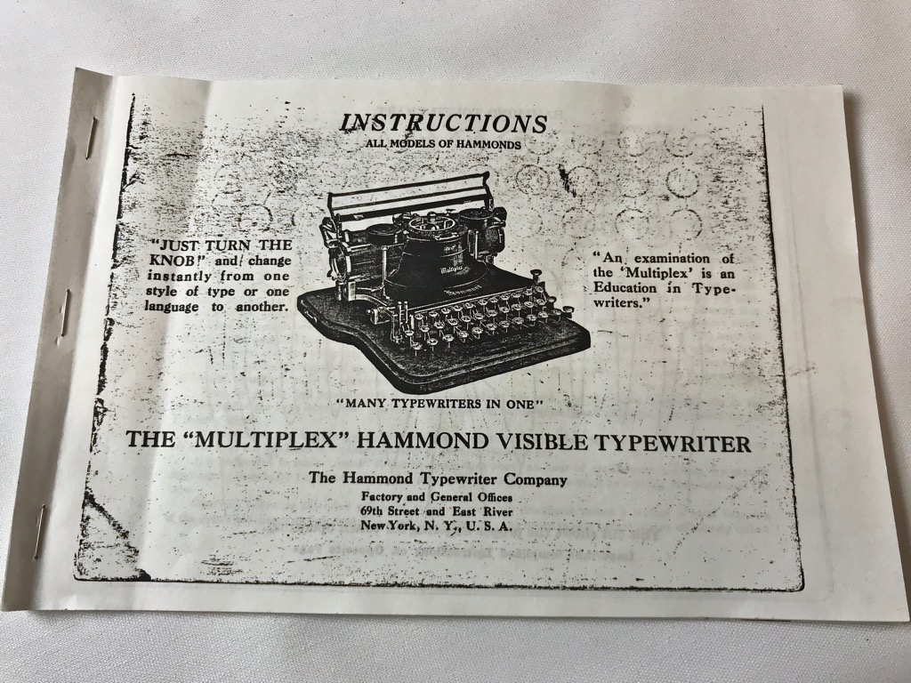1915 Hammond Multiplex