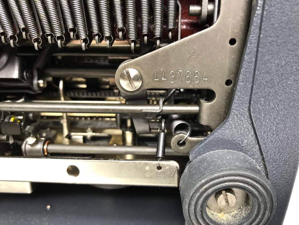 Serial number on bottom of machine: 4437664